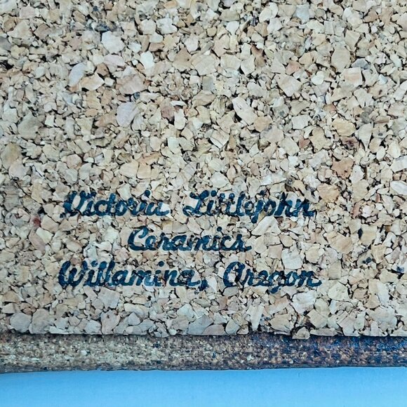 Victoria Littlejohn Plaque Ceramic Mid Century Modern Oregon Handmade Home Decor - Picture 6 of 8